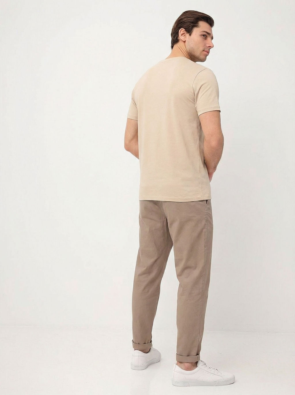 Футболка мужская короткий рукав GREG G145-PO-HJ-4T (бежевый)