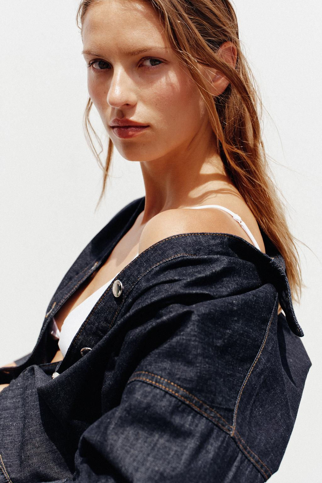 Z1975 WIDE SLEEVE DENIM SHIRT - Zara фото 3