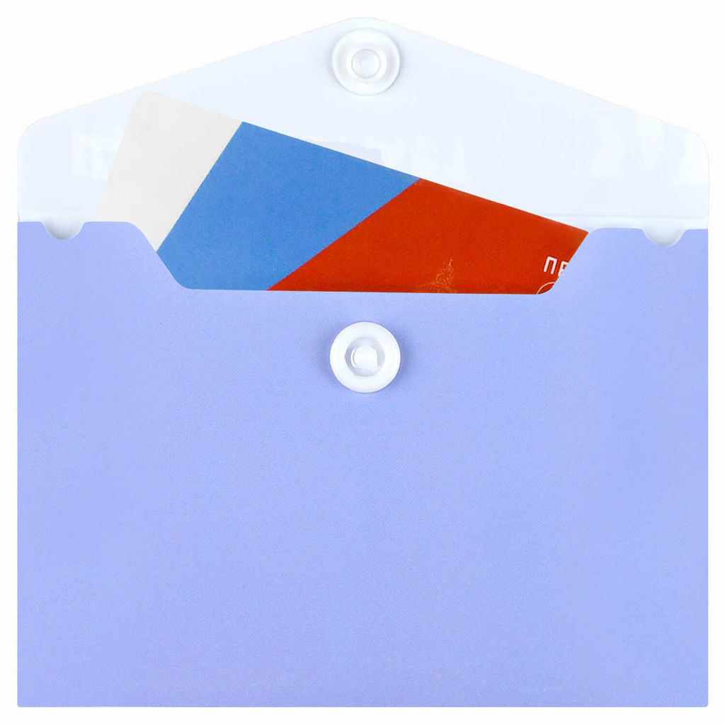 Папка для карт и визиток пластиковая Феникс+, арт. 72233/ 12 ЩА ВСЁ БУДЕТ (полипропилен, 10.5х7.4 см, 1 отделение (-я), кнопка, УФ-печать)