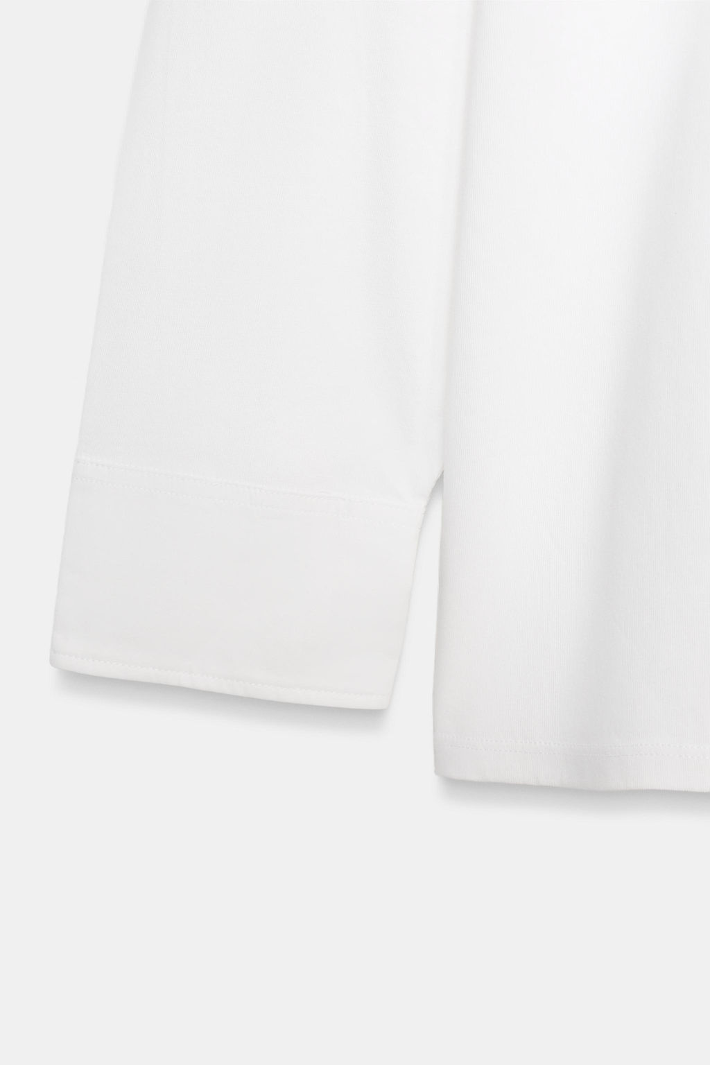 CAMISETA COMBINADA MANGA LARGA / Blanco - Zara фото 10