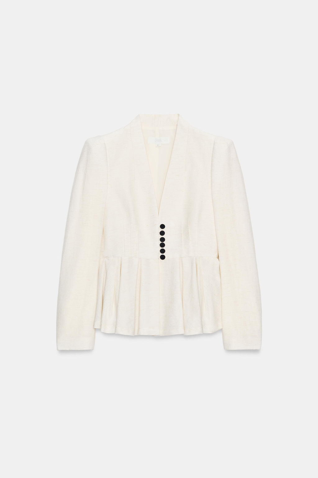 BLAZER ENTALLADA HOMBRERAS / Beige claro - Zara фото 8