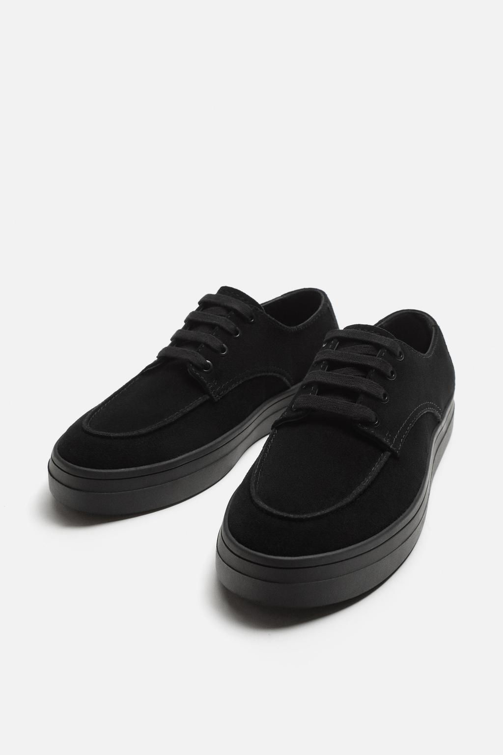 CASUAL LEATHER TRAINERS - Zara фото 5