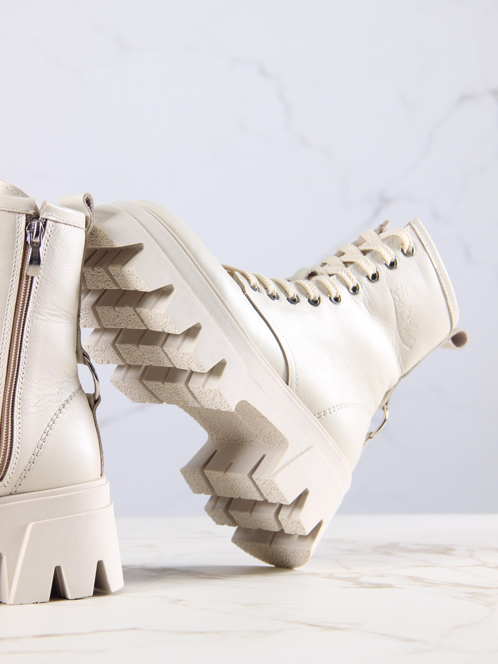 Ботинки 329.зиплайнbe.Бежевый/байка