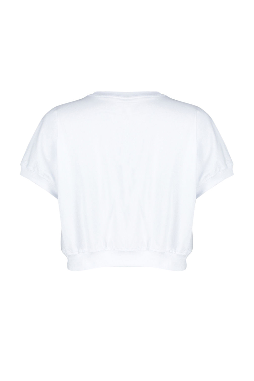 TRENDYOLMILLA K?rm?z? %100 Pamuk Premium Slogan Bask?l? Crop Orme T-Shirt TWOSS24TS00013  фото 9