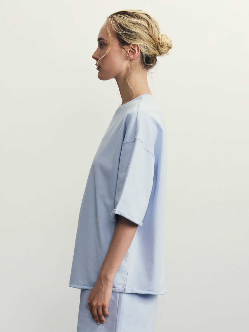 Футболка оверсайз из футера / Zarina  фото 4