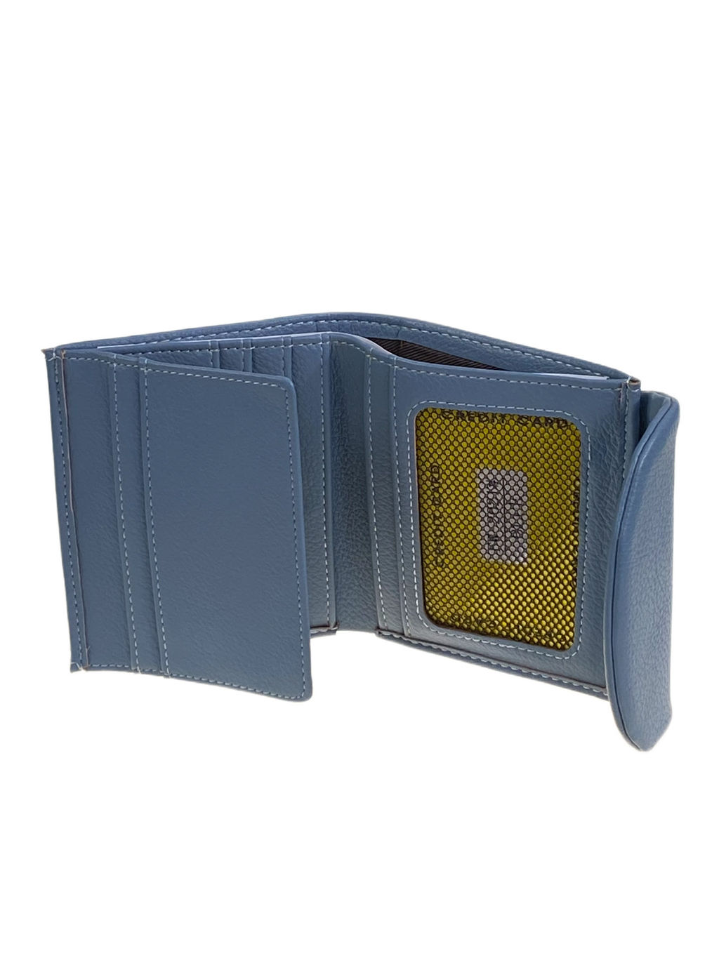 Женское портмоне из натуральной кожи, цвет голубой - Greta фото 2