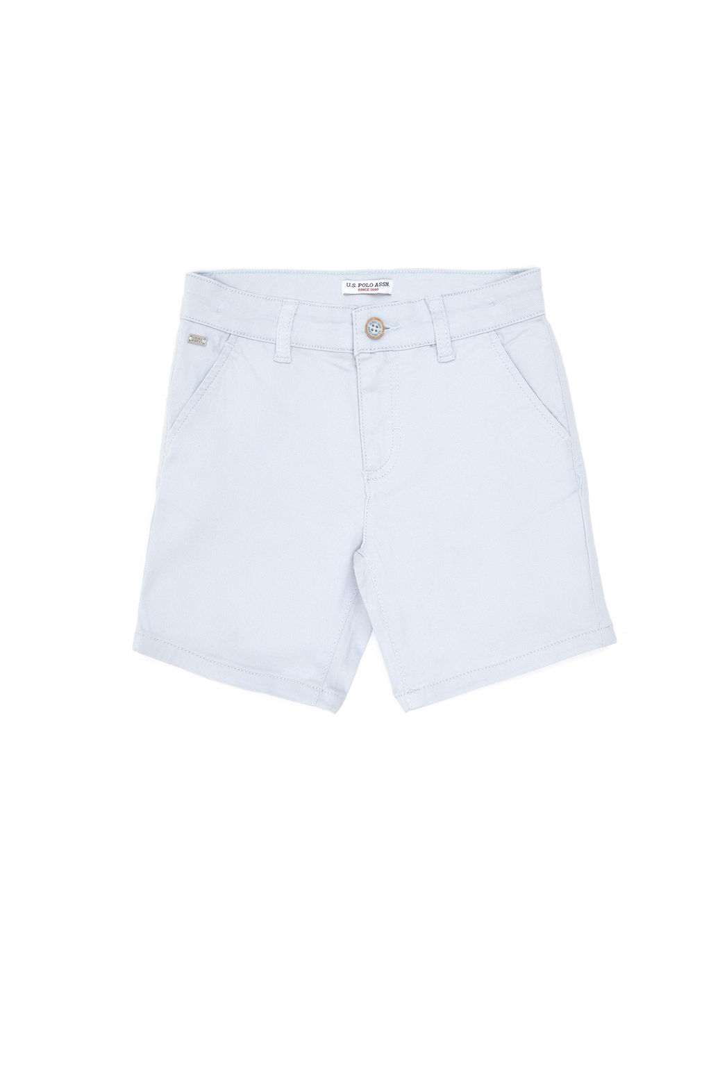 Голубые тканые шорты для мальчика - U.s. polo assn фото 2