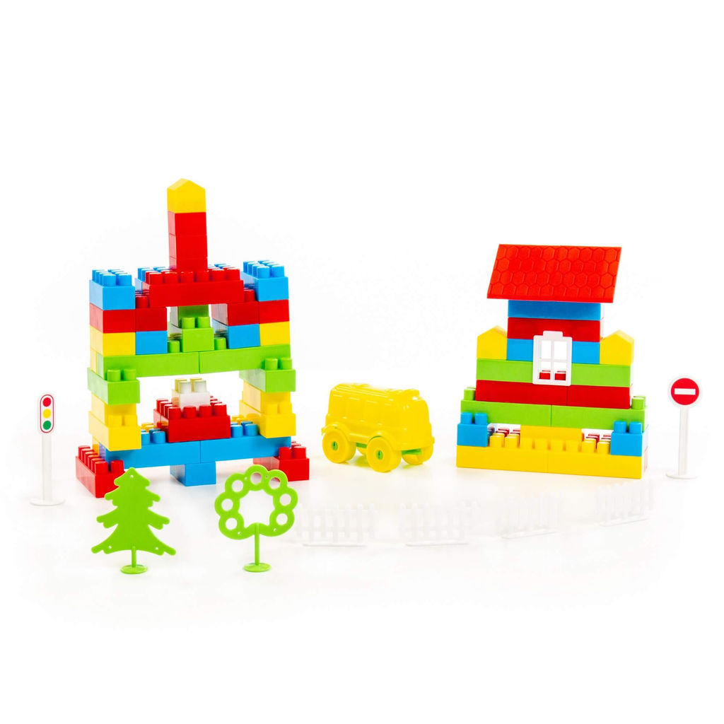 Конструктор Строитель (287 элементов) (в пакете) - Полесье фото 4