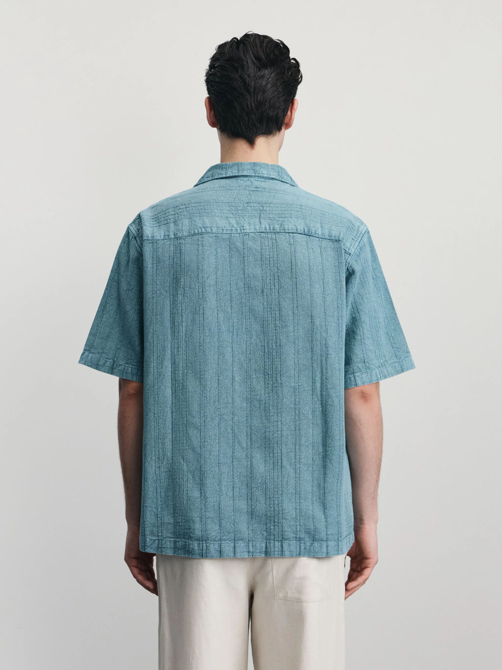 Рубашка из фактурного хлопка / Zarina фото 5