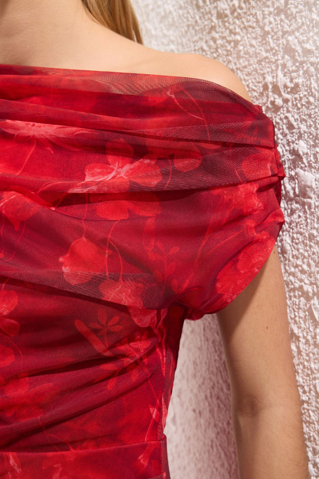 TRENDYOLMILLA Cok Renkli Desenli Astarl? Tul Orme S?k Elbise TPRSS25EL00015 фото 3