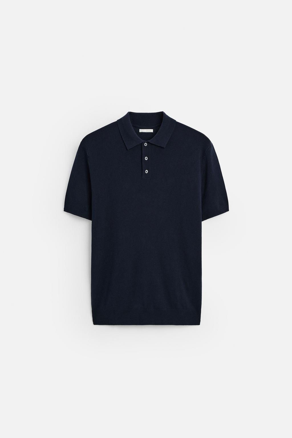 VISCOSE BLEND KNIT POLO SHIRT - Zara фото 8