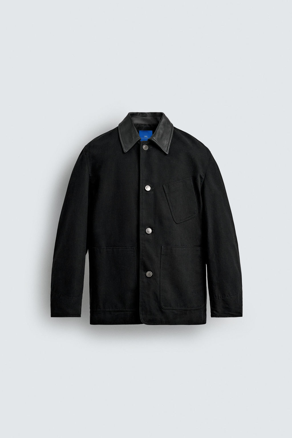 LEATHER COMBINATION JACKET AARON LEVINE X ZARA  фото 17