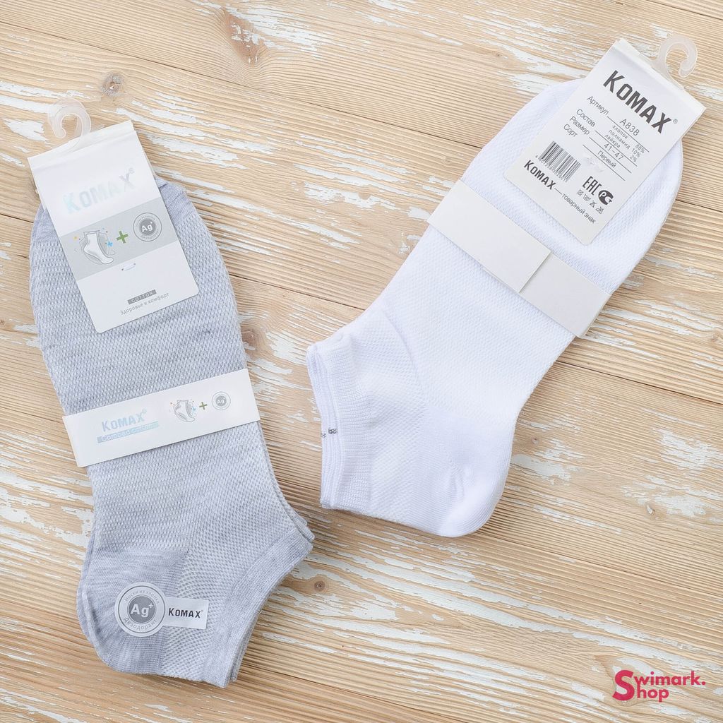 Набор мужских носков однотонные A838-3, 12 пар в уп. - Swimark фото 2