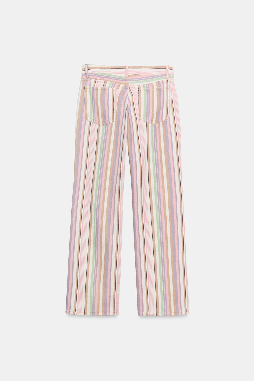 JEANS TRF WIDE LEG TIRO BAJO RAYAS / Rayas