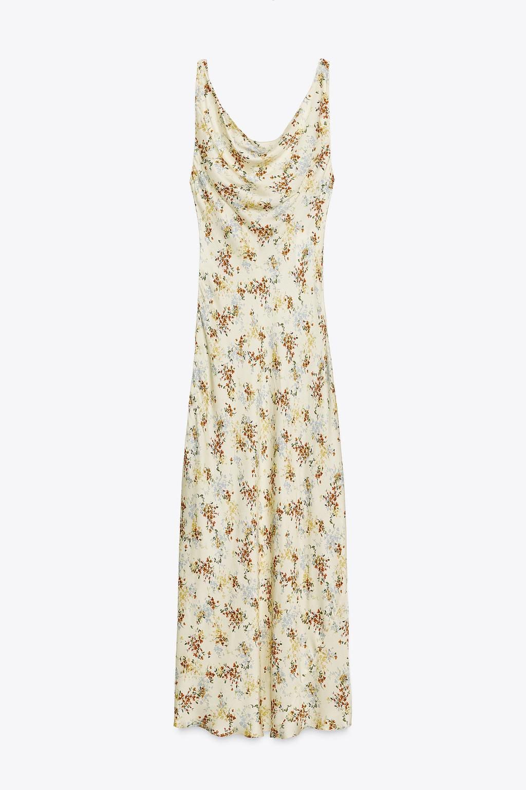 ZW COLLECTION PRINTED SATIN DRESS - Zara фото 6