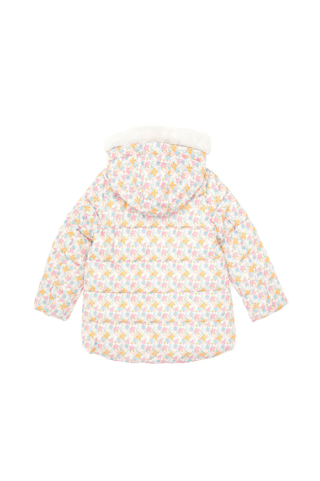 KДz Гocuk Krem ГiГek Desenli ДГi Polar KapГЕonlu Mont - U.s. polo assn фото 4