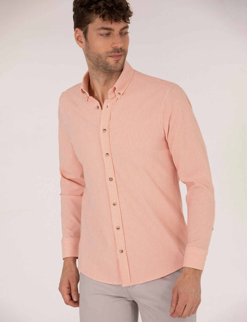 Tar__n Slim Fit Uzun Kollu G_mlek
