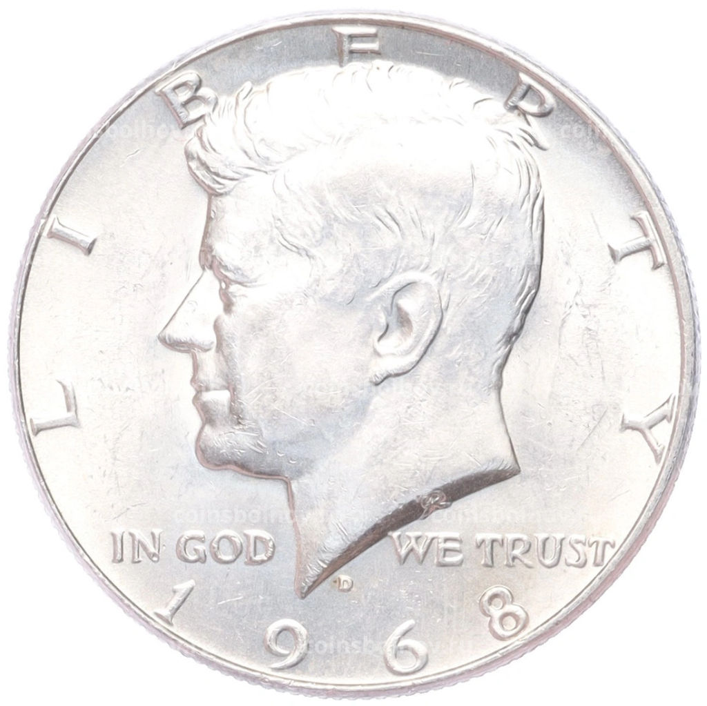 1/2 доллара (50 центов) 1968 года D США