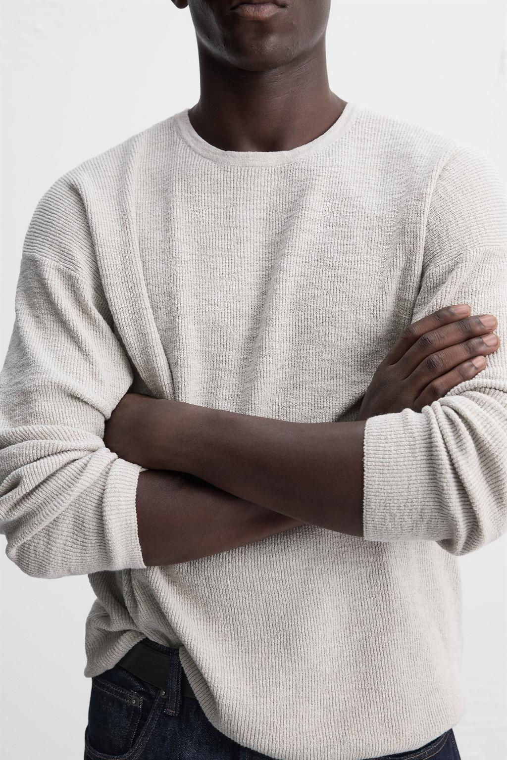 RUSTIC TEXTURED SWEATER - Zara фото 5