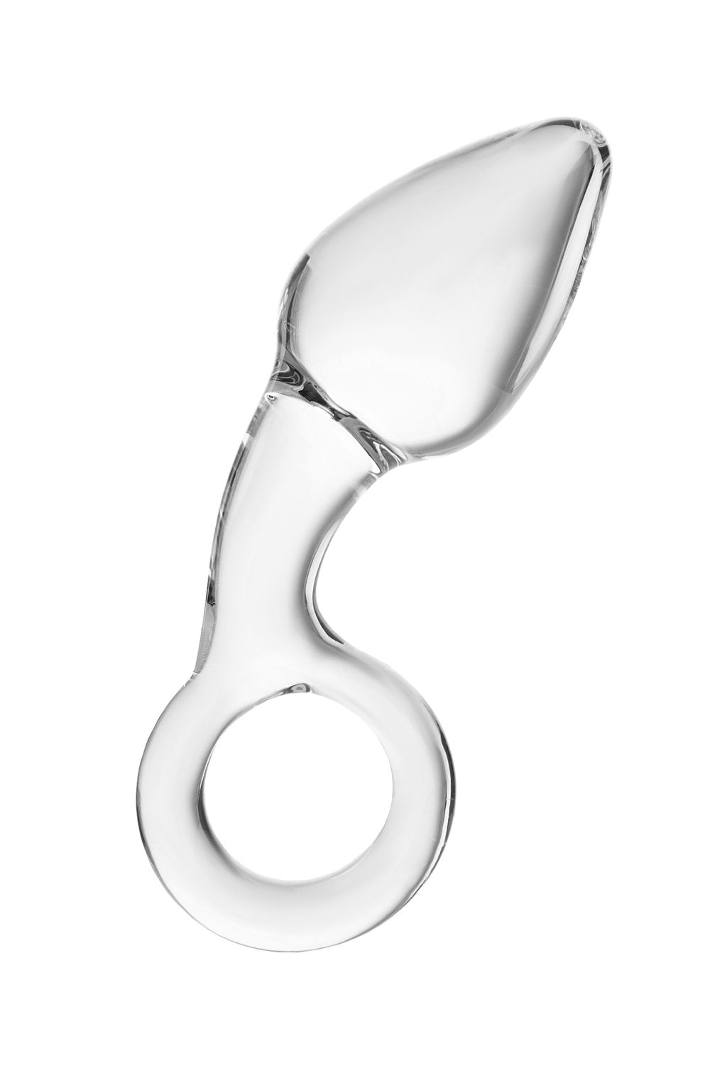 Анальная втулка Sexus Glass, стекло, прозрачная, 14,5 см, 4 см