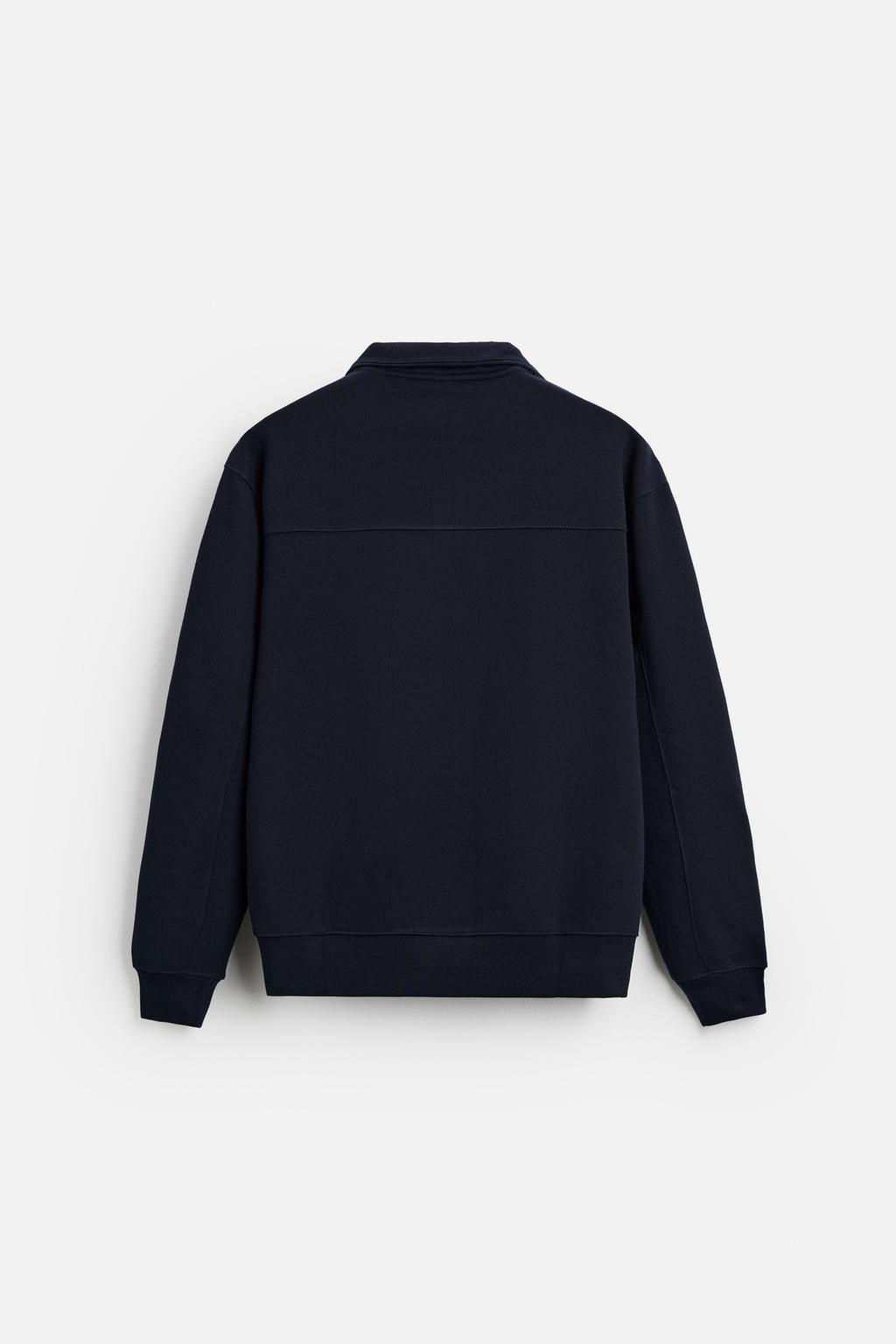 BASIC QUARTER ZIP SWEATSHIRT - Zara фото 33