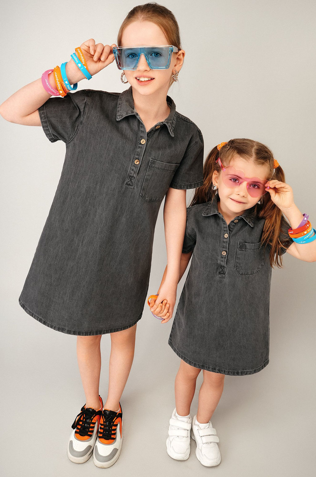 Джинсовое платье с коротким рукавом для девочки Happyfox - Happy fox фото 11