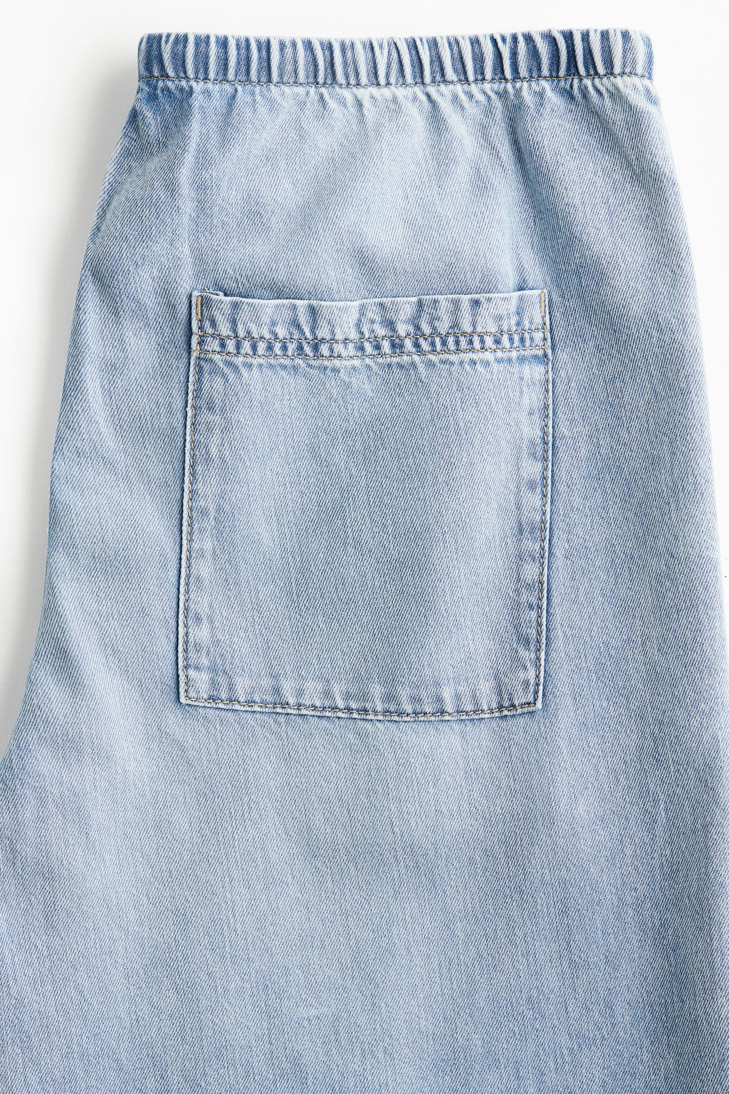 Pantal?n denim con cord?n de ajuste - H&m фото 12