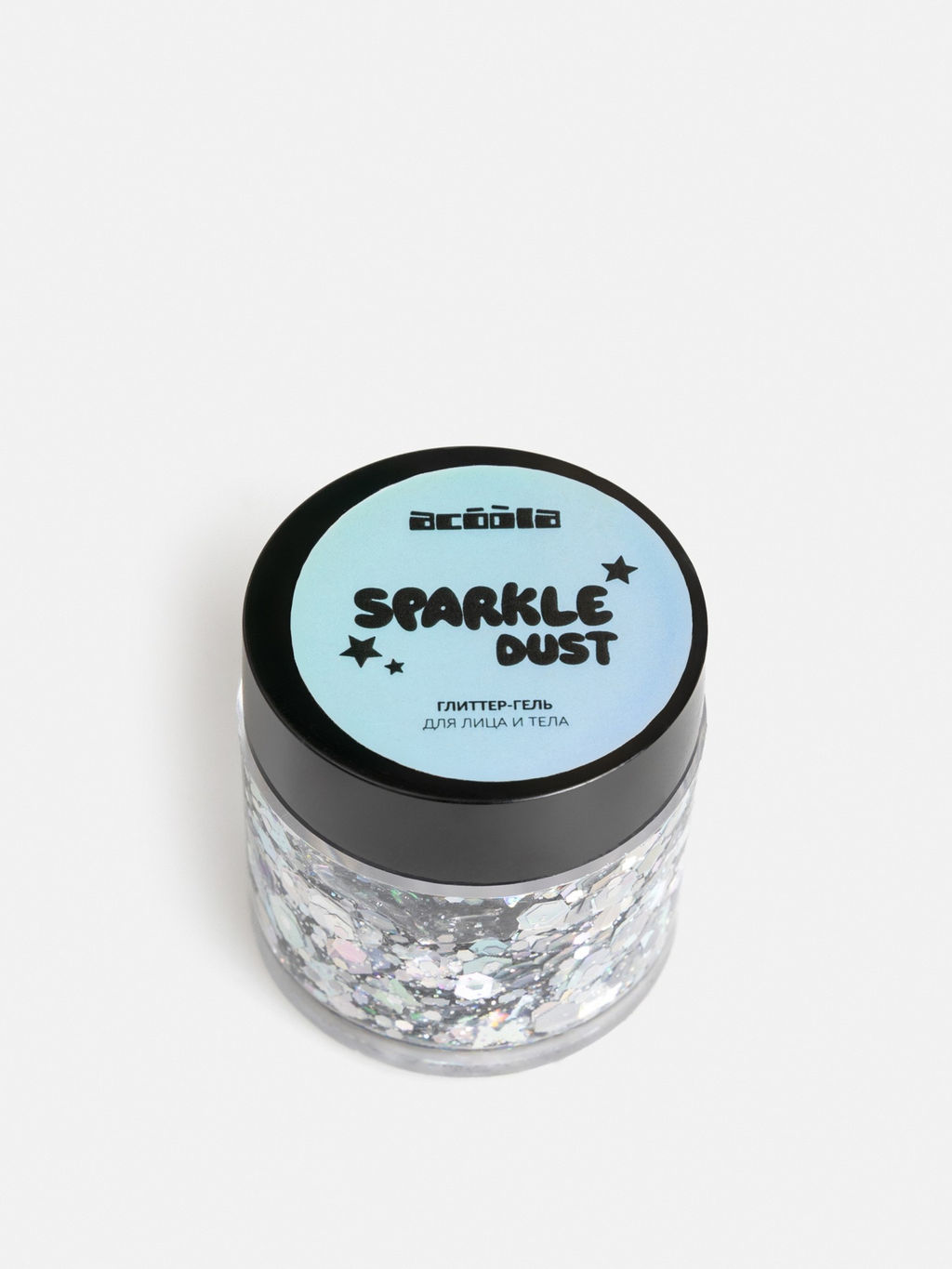 ACOOLA / Глиттер-гель для тела Gela серебристый  фото 2