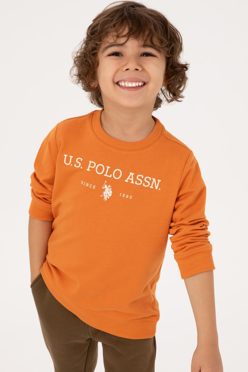 Erkek _ocuk Bak_r Bisiklet Yaka Sweatshirt Sepette S_rpriz _ndirim - U.s. polo assn фото 6