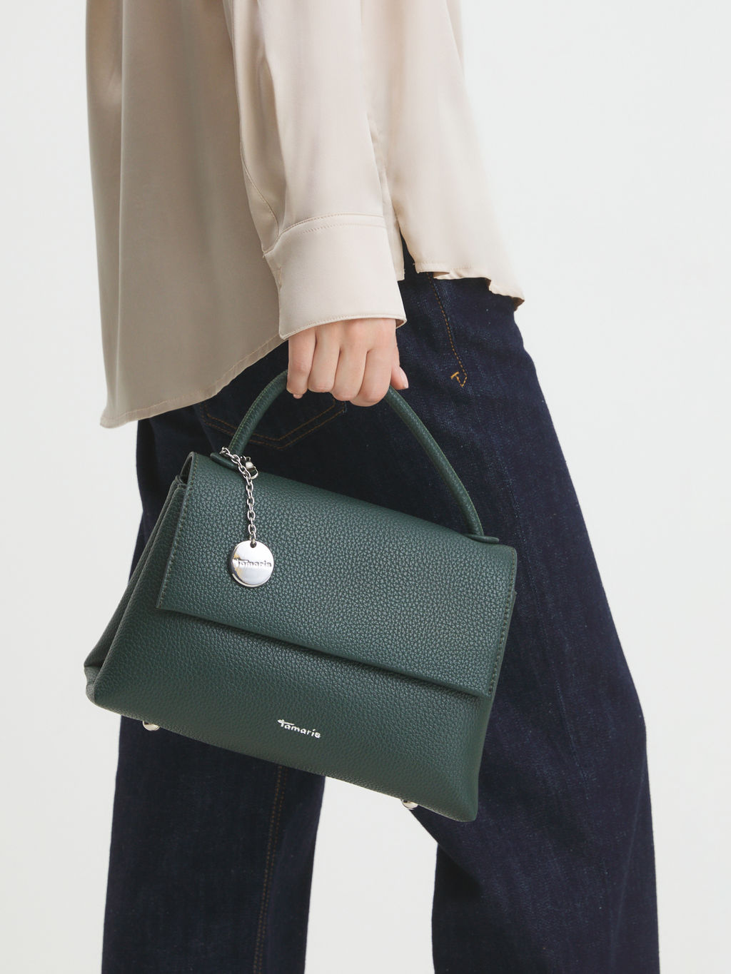 Женская сумка с ручкой TAMARIS Артикул 4476213, изумрудный - Maison david фото 2