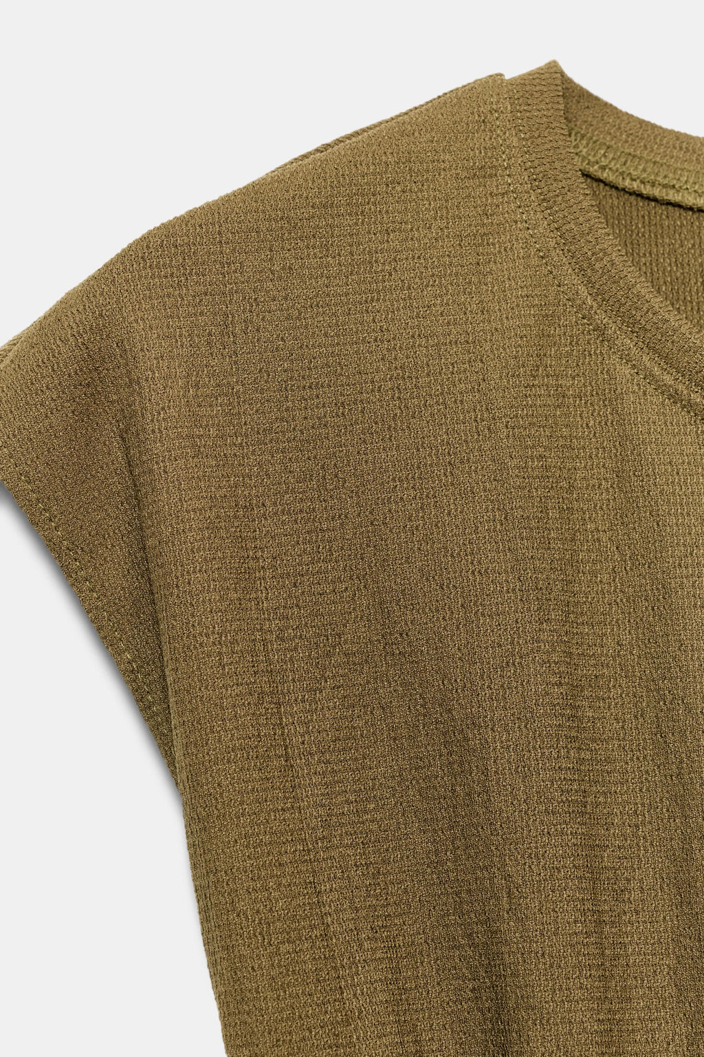 TOP TEXTURA CORSETERO / Khaki - Zara фото 8