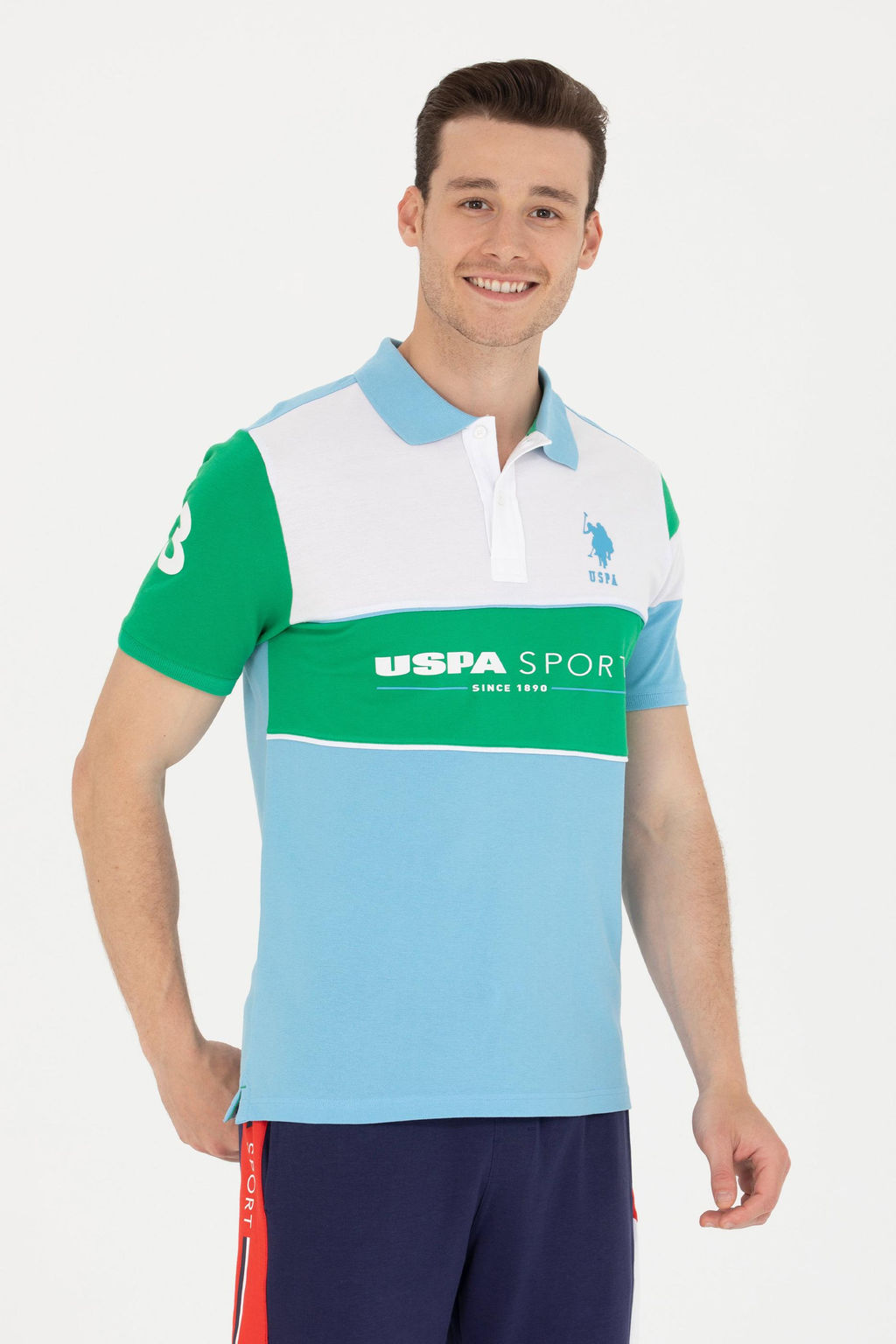 Мужская бирюзовая футболка - U.s. polo assn фото 3