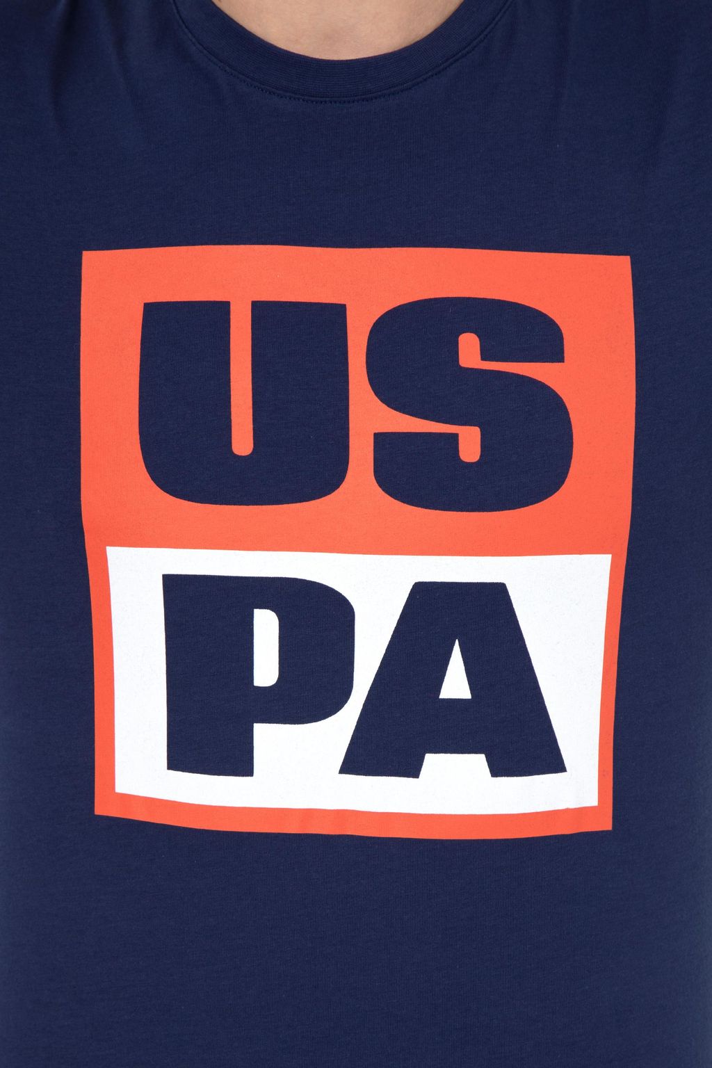 U. S. Polo Assn Мужская темно-синяя футболка с круглым вырезом - U.s. polo assn фото 6