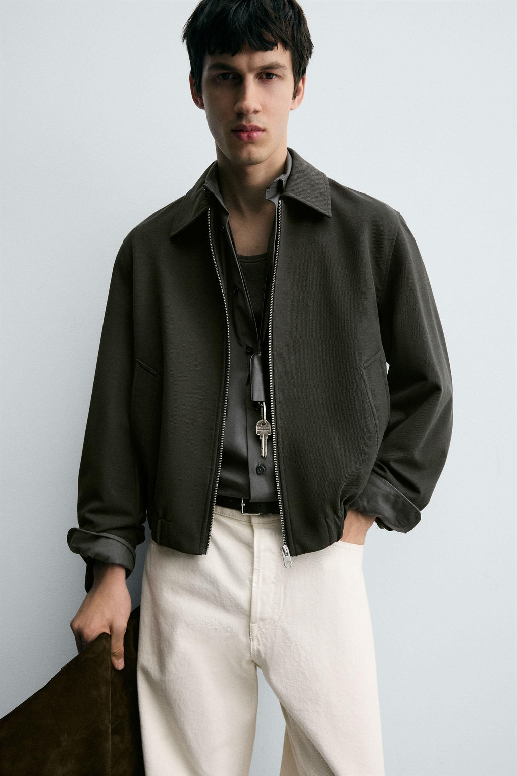 TEXTURED TWILL JACKET - Zara фото 5