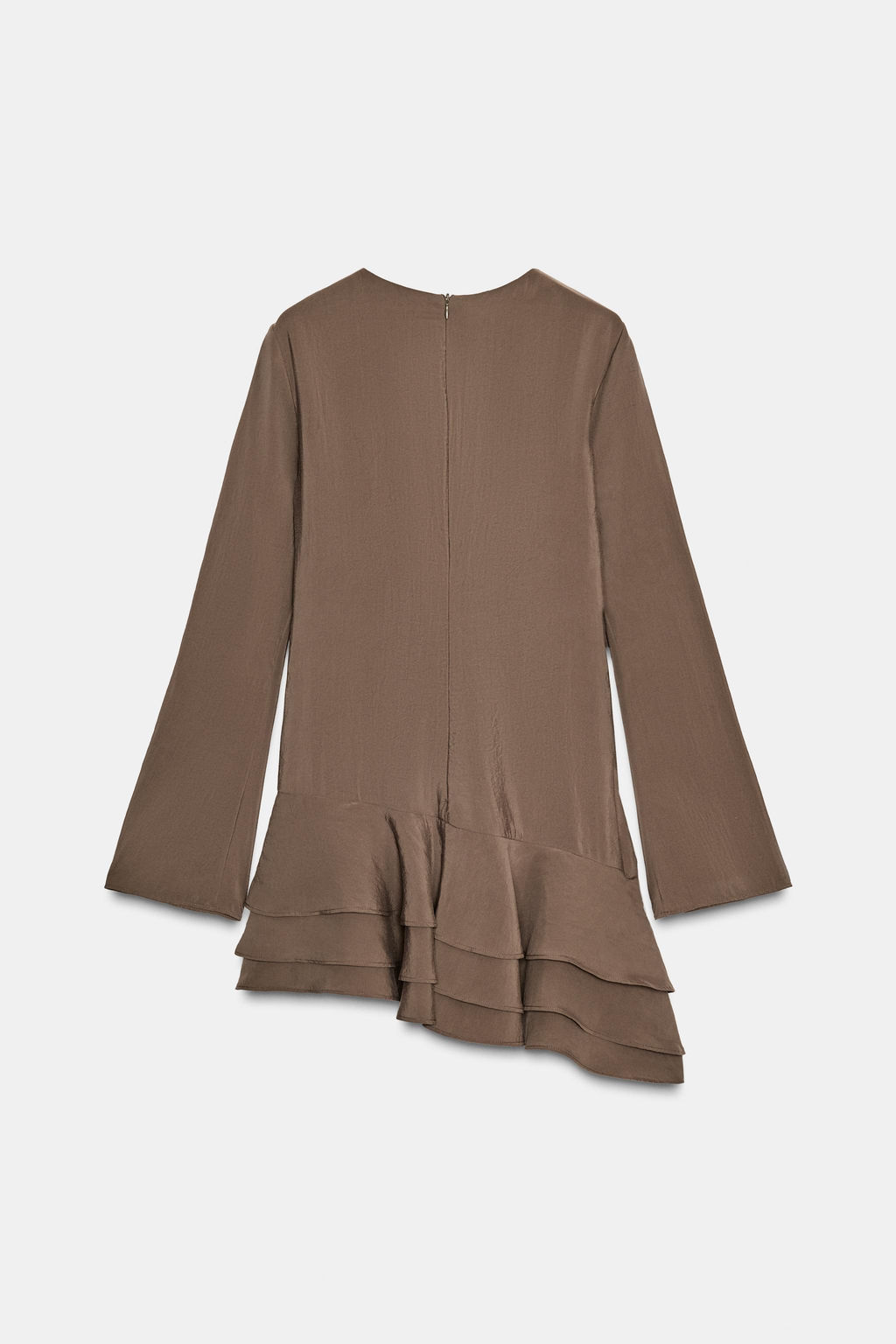 FLOWING SHORT DRESS WITH RUFFLES - Zara фото 7