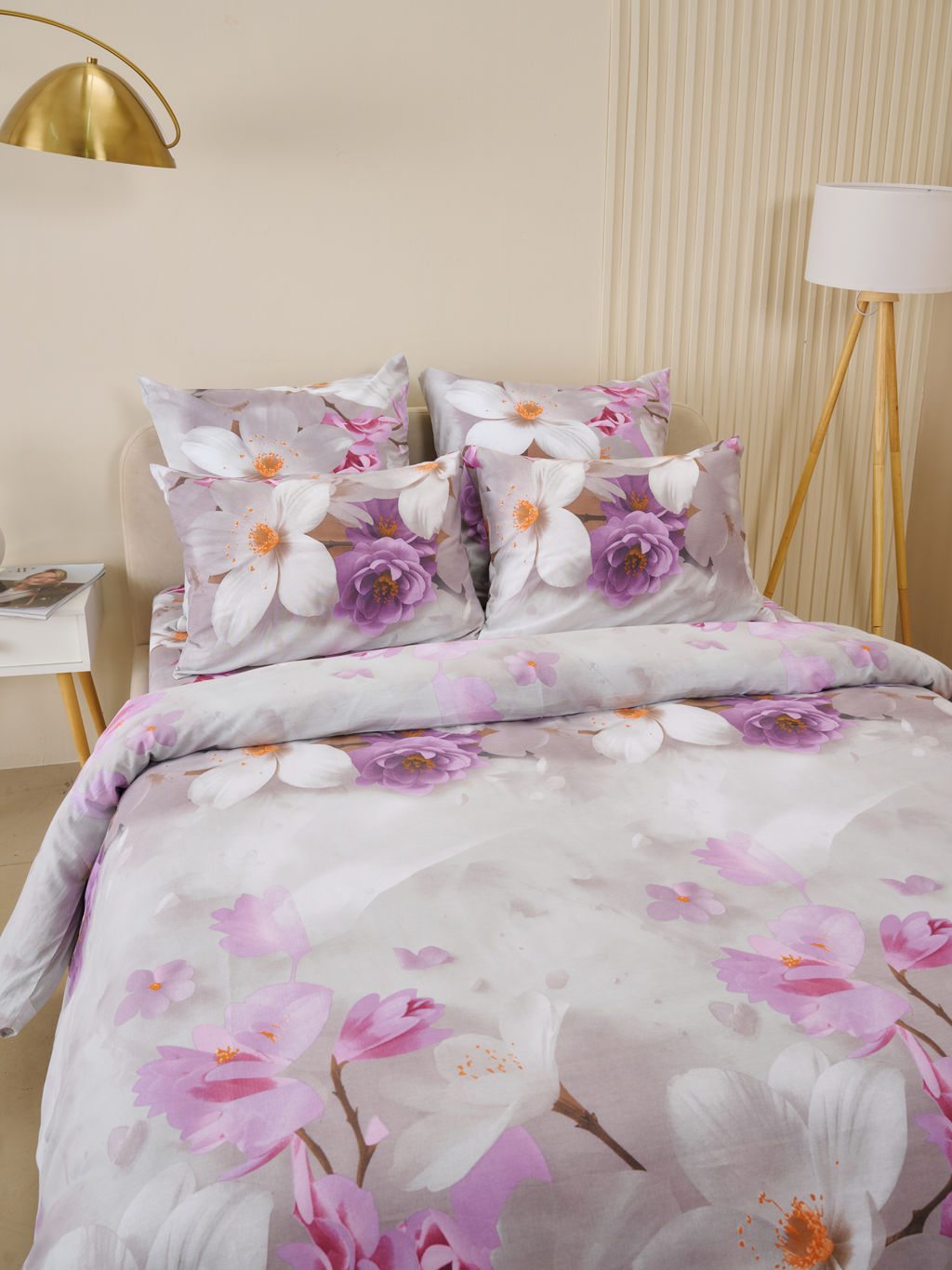 Пододеяльник бязь люкс на молнии - Нарциссы 180х215