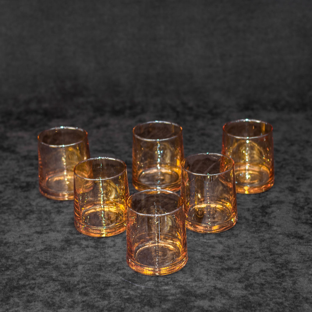 Набор кувшин 1,95 л + 6 низких стаканов 270 мл из цв.стекла в упак., арт. 008THJ/TH DM