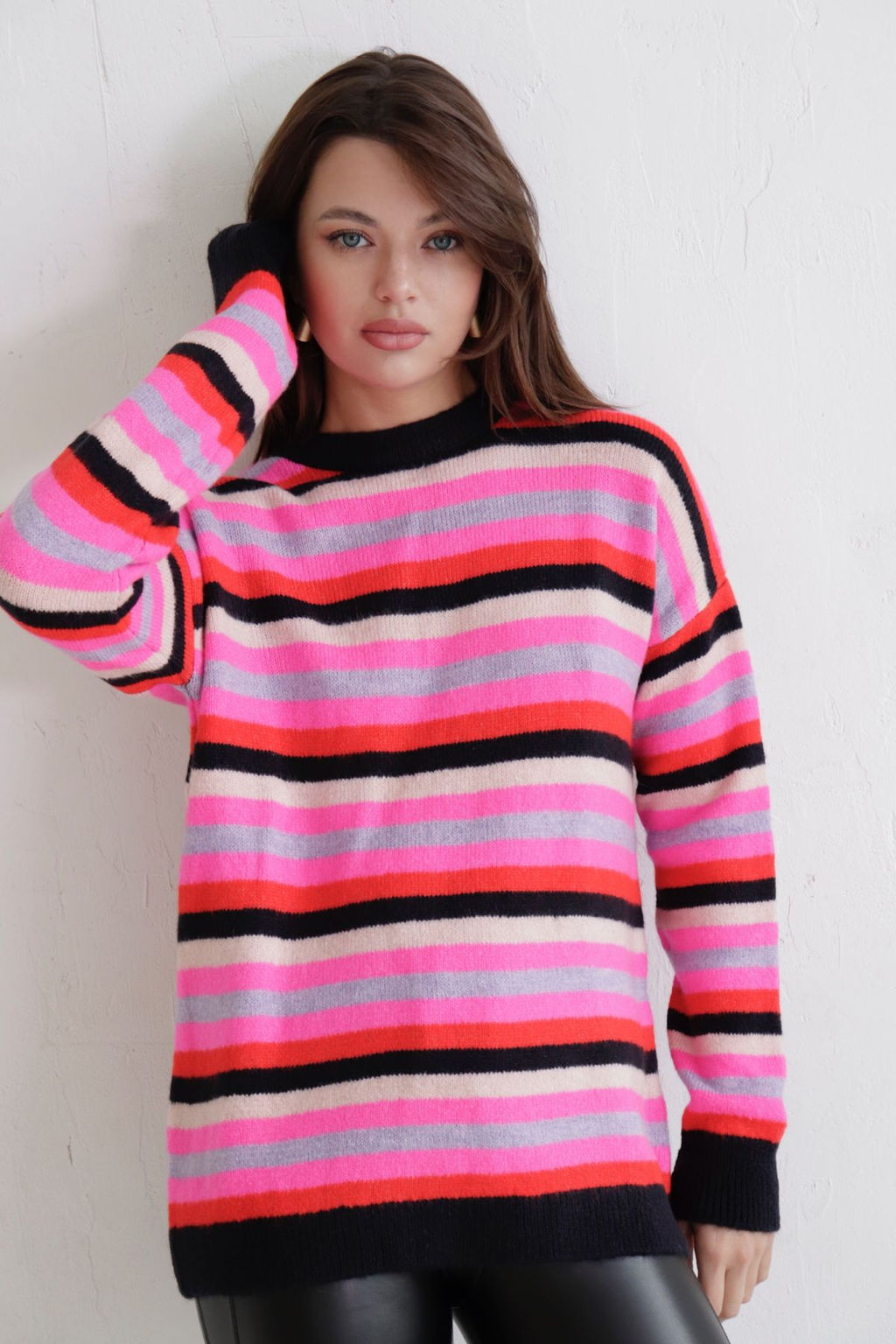 10608 Джемпер разноцветный в полоску - Martichelli фото 2
