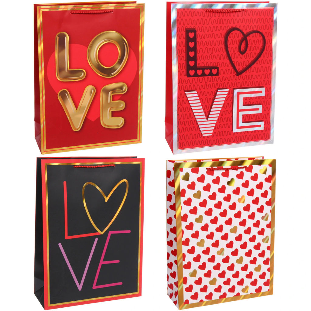 Пакет подарочный "My love" 31*42*12 см