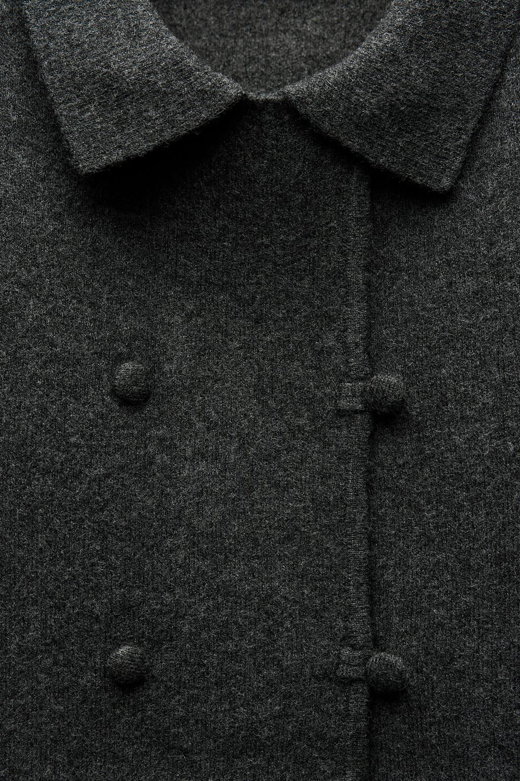 KNIT WRAP CARDIGAN - Zara фото 6