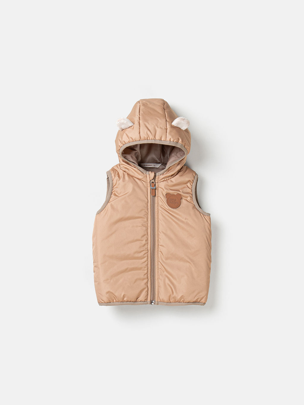 Жилет с капюшоном Беж 0+ - Bungly фото 2