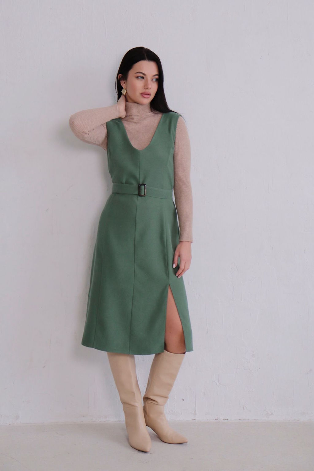 Сарафан базовый с разрезом - Martichelli фото 42