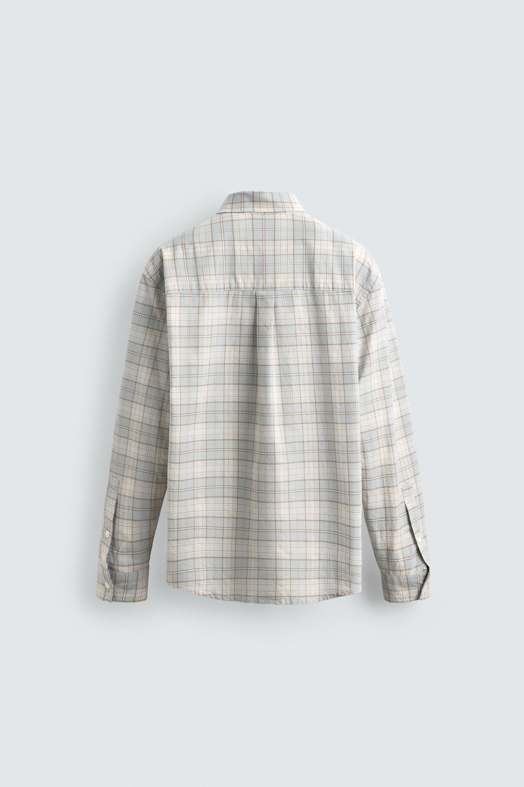 CAMISA REGULAR FIT CUADROS / Celeste - Zara фото 8
