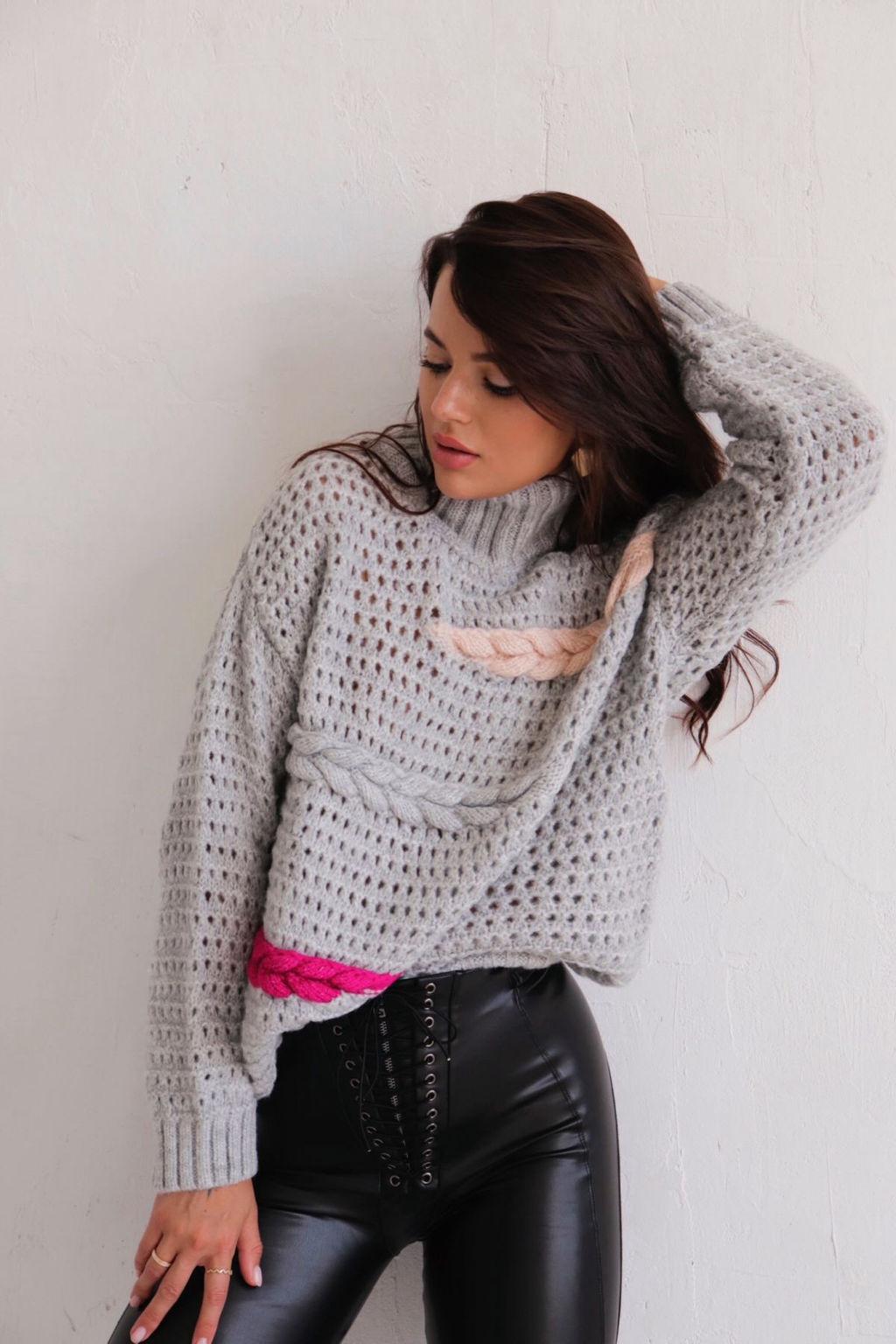 Martichelli Свитер светло-серый с перьями  фото 18