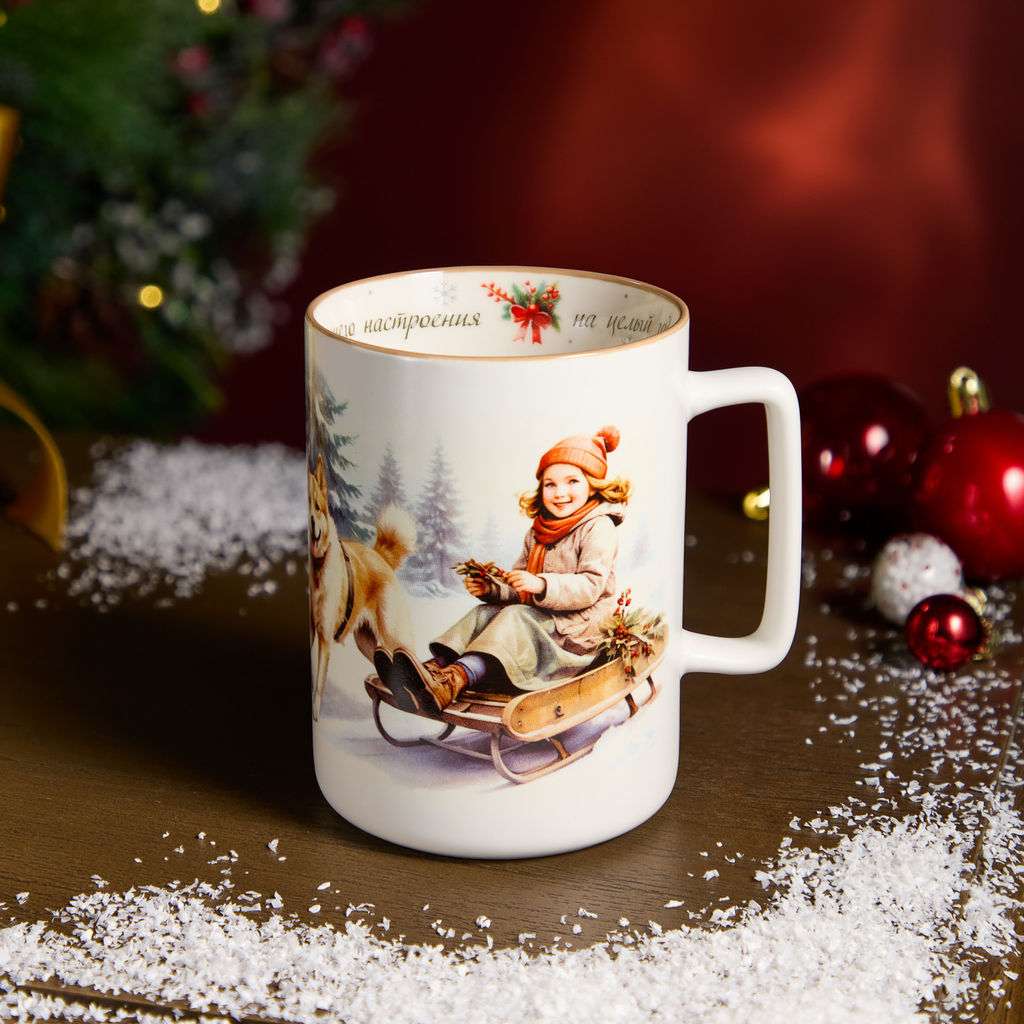 КРУЖКА LEFARD ХОРОШЕГО НАСТРОЕНИЯ НА ЦЕЛЫЙ ГОД 400МЛ