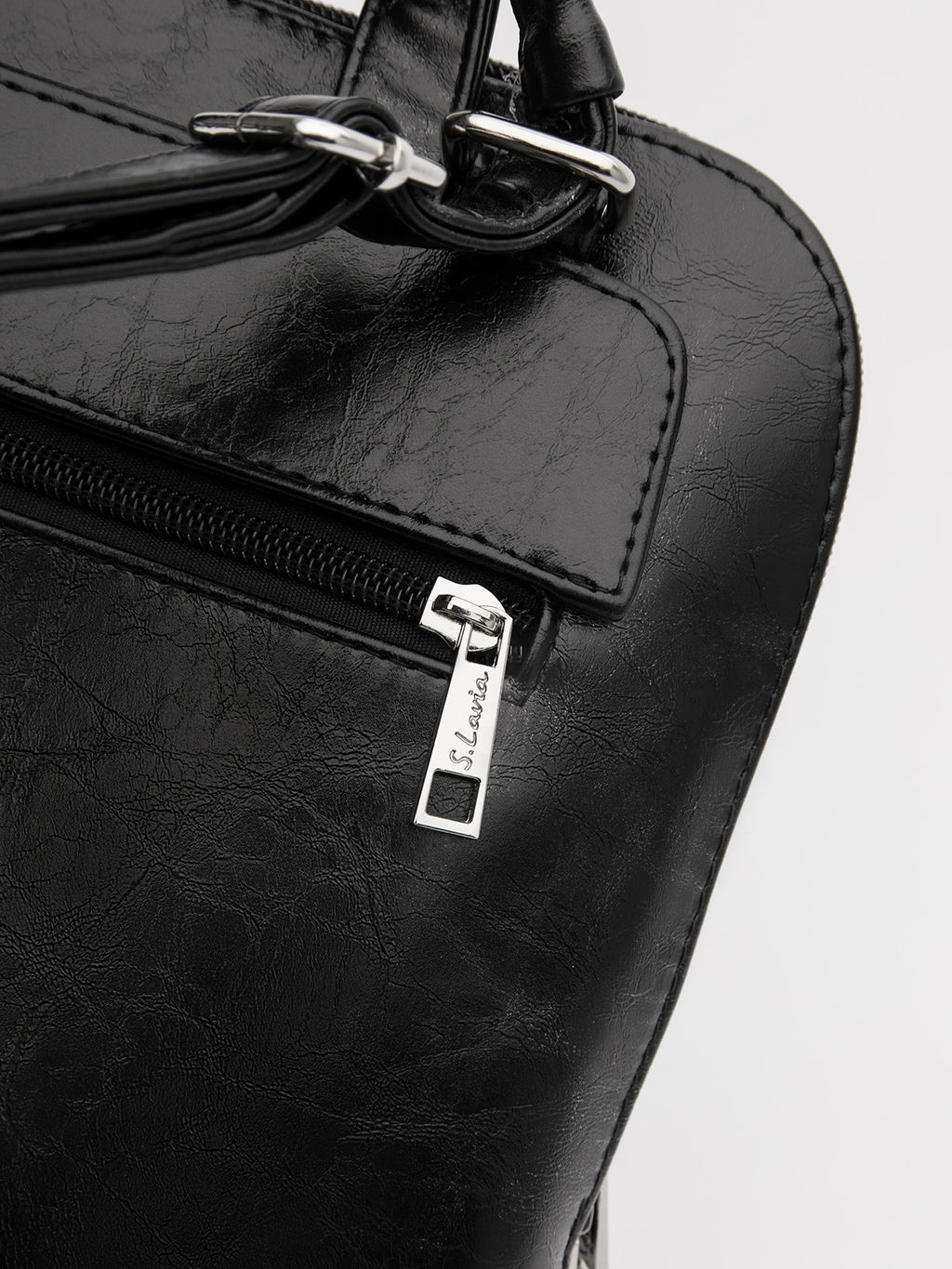 Чёрный рюкзак S.Lavia  фото 4