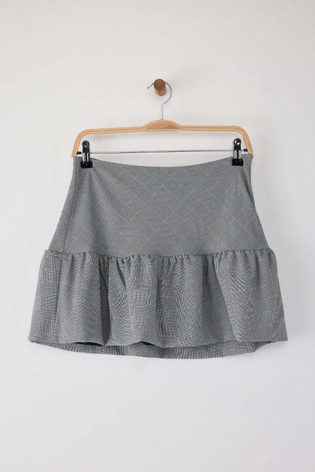 Teen Gri Ekoseli Balon Kal?p Sort Etek Sort & Bermuda TWOAW26SR00013 - Trendyolmilla фото 6