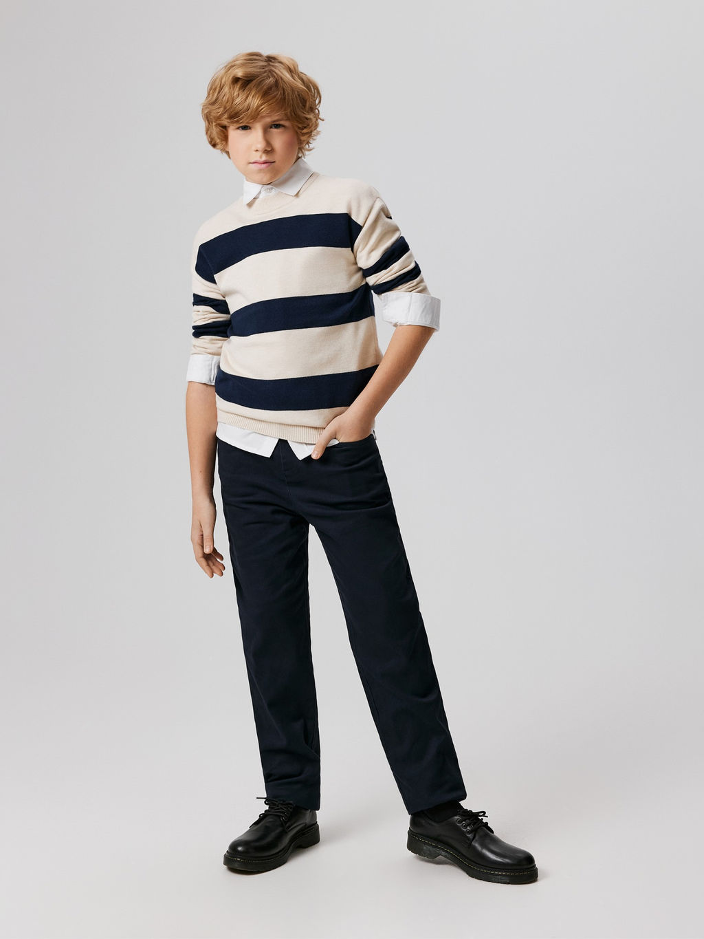 ACOOLA / Брюки (утепленные) детские для мальчиков Neiman темно-синий фото 8