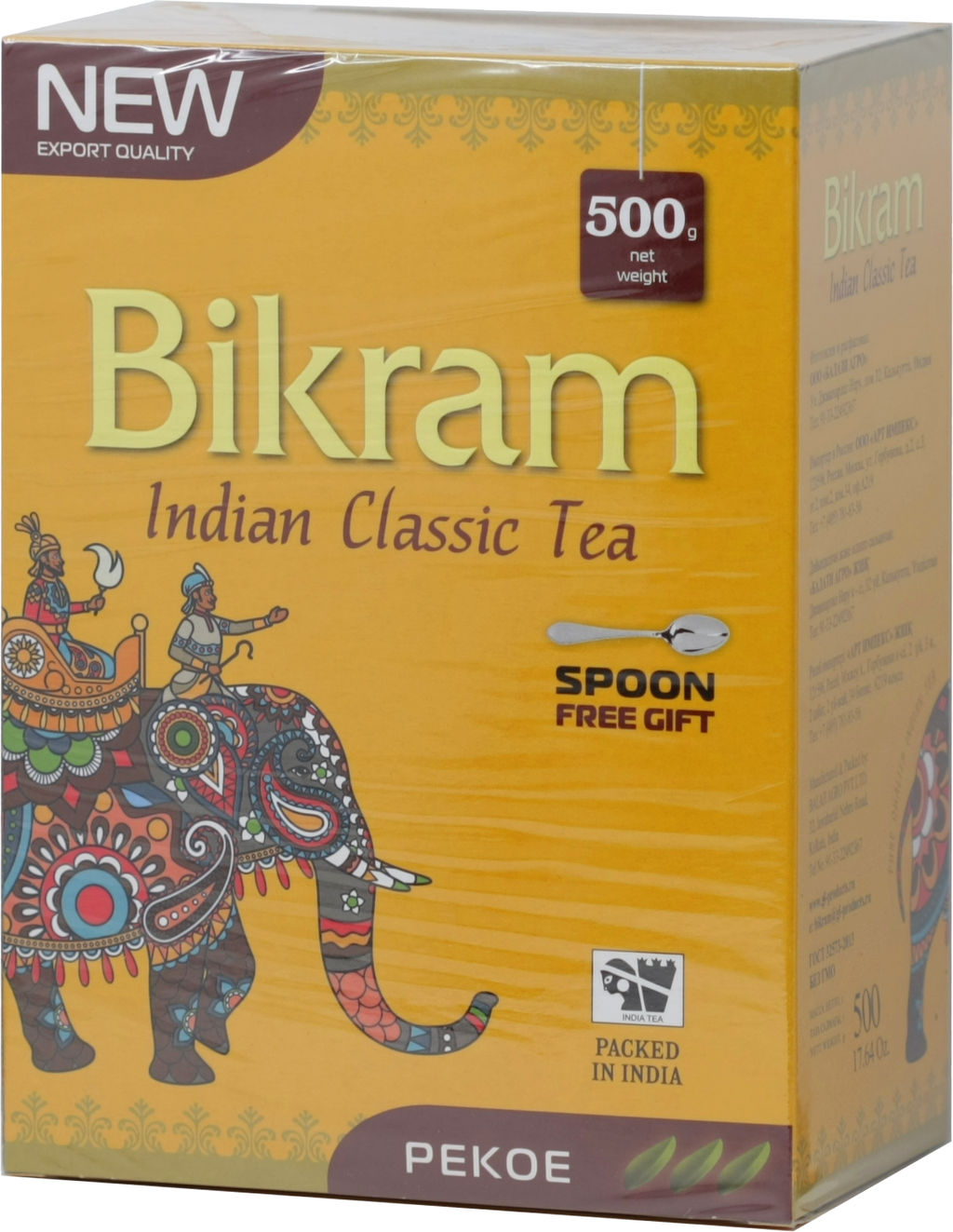 Bikram. Черный Pekoe + ложка 500 гр. карт.пачка