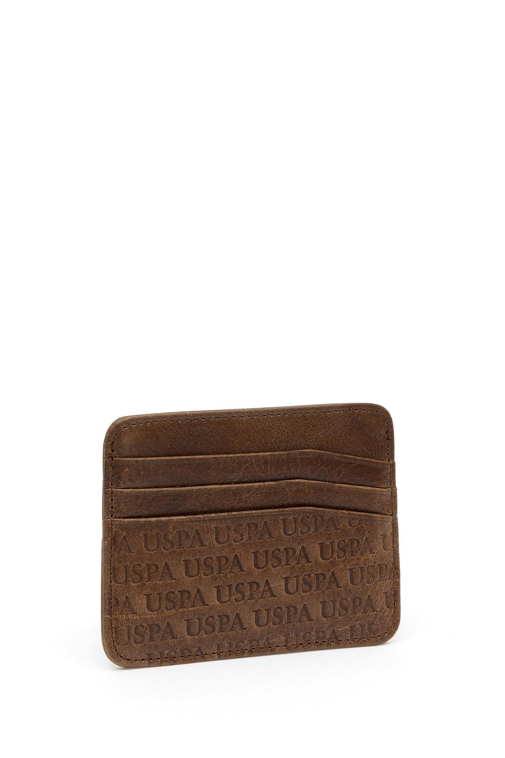 Мужская коричневая визитница - U.s. polo assn фото 2